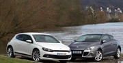 Comparatif Volkswagen Scirocco vs Renault Mégane Coupé : coupés affûtés