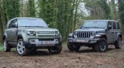 Essai Land Rover Defender P400e vs Jeep Wrangler 4xe : aventuriers « verts » ?
