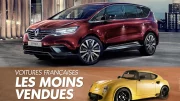 Les voitures françaises les moins vendues en 2022