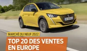 Top 20 des voitures neuves les plus vendues en Europe en 2022