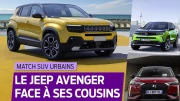 Jeep Avenger (2023) : le match face aux DS3 et Opel Mokka