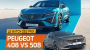 Peugeot 508 restylée vs Peugeot 408 : le match des prix