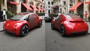 La Volkswagen Coccinelle électrique de Ladybug repérée dans Paris
