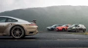 Comparatif Audi RS3 - BMW M4 xDrive - Porsche 911 Turbo S - Toyota Yaris GR : Les 4 vérités