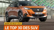 Top 30 des SUV neufs les plus vendus en France en 2023