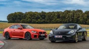 Essai BMW M2 vs Porsche Cayman, à l'avant ou au milieu ?