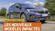 Malus au poids : la liste des modèles pénalisés en 2024