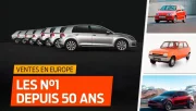 Quelles voitures neuves ont dominé les ventes en Europe ces 50 dernières années ?