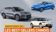 Voitures neuves : le Top 10 des modèles chinois les plus vendus en France en 2024