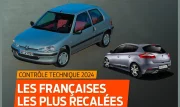 Contrôle technique : les voitures françaises les plus recalées en 2024