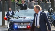 Emmanuel Macron a paradé en DS N°8 "Présidentielle" électrique