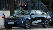 DS N°8 Présidentielle (2025) : premier défilé historique en voiture 100% électrique pour Emmanuel Macron