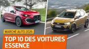 Les 10 voitures essence les plus vendues en France en 2026