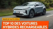 Les 10 voitures hybrides rechargeables les plus vendues en France en 2026