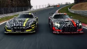Pour l'instant, on a du mal à distinguer la nouvelle Mercedes-AMG de route de la version GT3 de course !