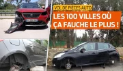 Vols de pièces auto : les 100 villes où ça fauche le plus !