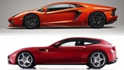 Ferrari FF / Lamborghini Aventador : deux visions de la sportivité