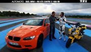 Emission Automoto : essai Aston Martin Virage, défi Auto vs Moto, essai Mercedes Classe C
