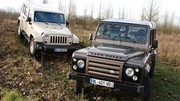 Essai Jeep Wrangler Unlimited 2.8 CRD 200 ch vs Land Rover Defender 2.4 Diesel 122 ch : Force et robustesse