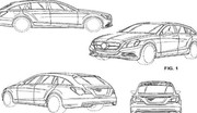 Premières esquisses de la Mercedes CLS version break de chasse