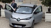 Arnaud Montebourg en Renault Zoé à l'Elysée