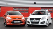 Essai Suzuki Swift Sport vs Ford Fiesta S : petites délurées atmos