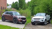 Essai Range Rover Evoque Coupé vs Mini Paceman : Prototypes en série