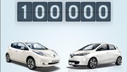 100 000 véhicules électriques de l'Alliance Renault/Nissan dans le monde