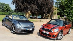 Essai Mini Cooper Cabriolet vs Volkswagen Coccinelle Cabriolet : Plaisirs neo retros