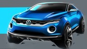 Le concept-car Volkswagen T-ROC se montre en esquisses