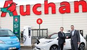 Auchan inaugure sa première borne de recharge