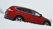 Essai Honda CR-V 4 en Suisse sur la neige