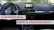 A l'intérieur de la Mazda 3 2.2 SkyActiv-D 150 ch