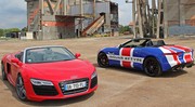 Essai Audi R8 Spyder vs Jaguar F-Type Roadster : Deux approches de l'extravagance