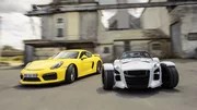 Essai Porsche Cayman GT4 vs Donkervoort D8 GTO : la course ou la vie