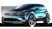 Volkswagen Tiguan 2 : Le Tiguan esquisse sa sortie