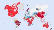 Infographie : les marques les plus recherchées par pays
