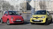 Essai Fiat 500 restylée vs Renault Twingo : duel de séductrice