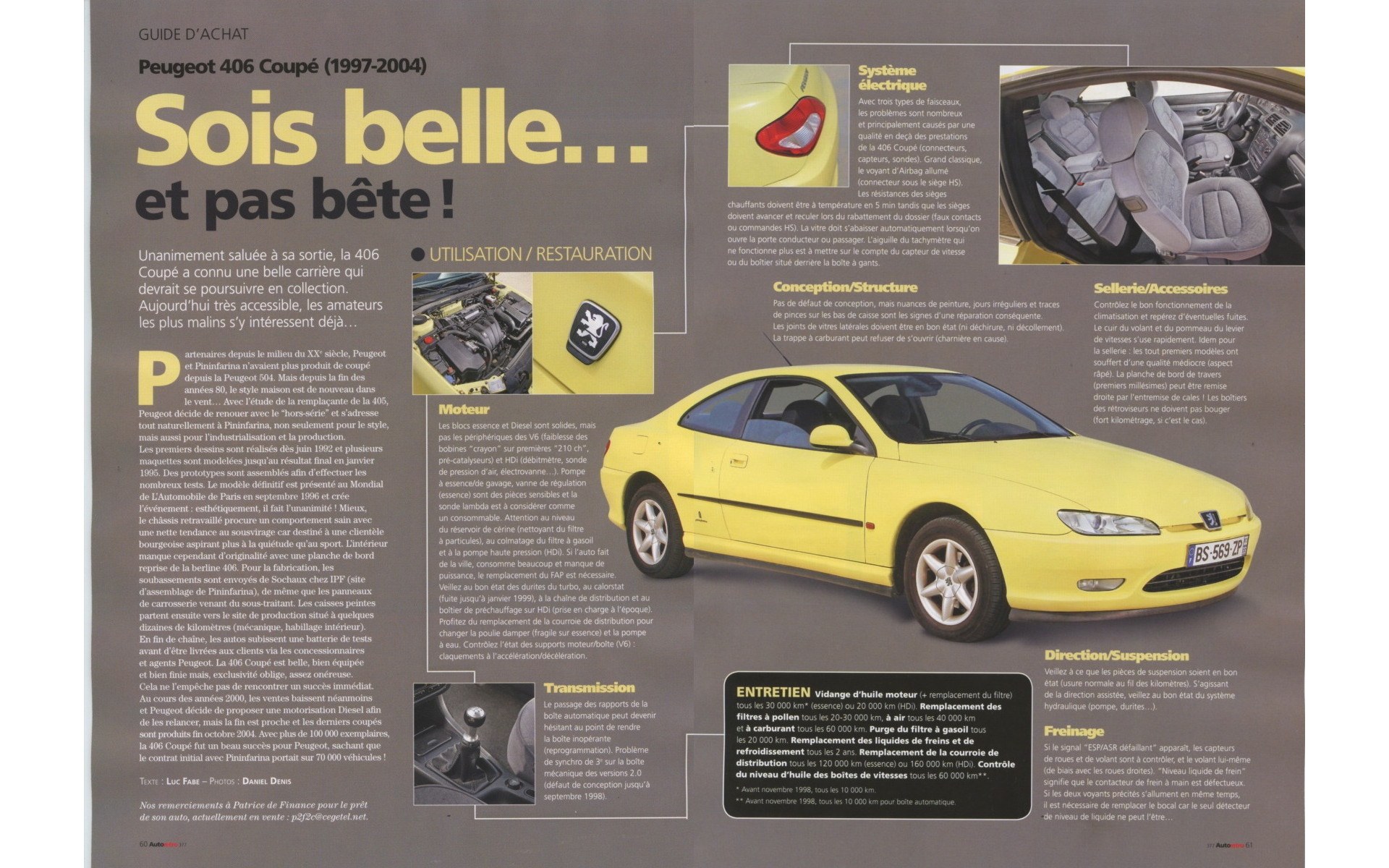 Marche arrière : La Peugeot 406 coupé V6 - Page 24 - Auto titre