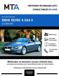 MTA BMW Série 6 II (E63) cabriolet (E64) phase 1