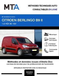 MTA Citroën Berlingo II fourgon 3p phase 1