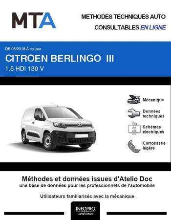MTA Citroën Berlingo III fourgon 4p