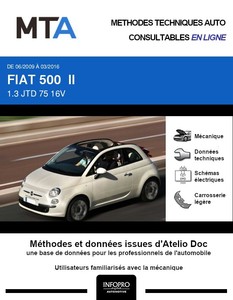 MTA Fiat 500 I cabriolet phase 1