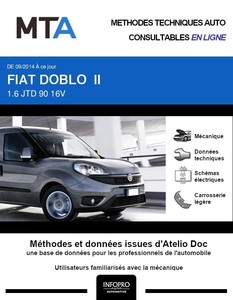 MTA Fiat Doblo II  chassis cabine phase 2
