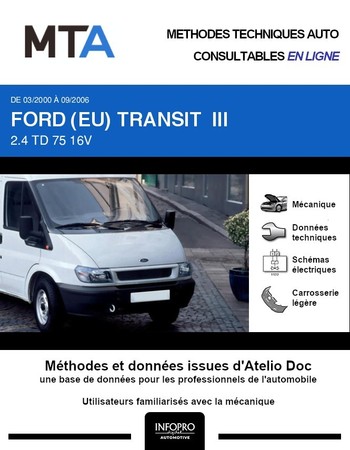 MTA Ford Transit III chassis cabine