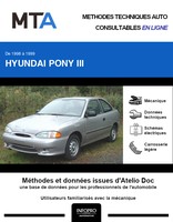 MTA Hyundai Pony 3p