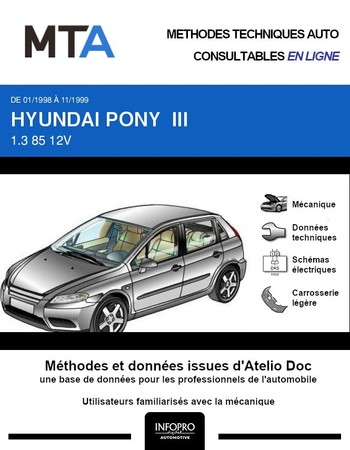 MTA Hyundai Pony 3p