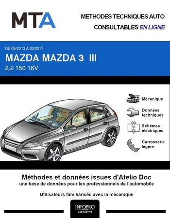 MTA Mazda 3 III berline phase 1