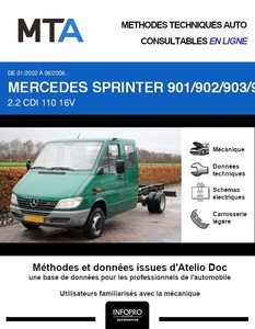 MTA Mercedes Sprinter (901-905) chassis double cabine 3p phase 2
