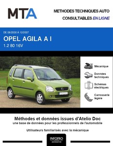 Fiche technique Opel Agila 1.0 2009